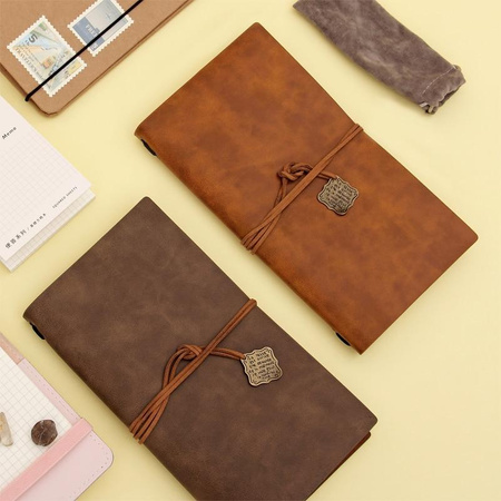 Classic High Quality Faux Leather Traveler's Journal 22x12cm